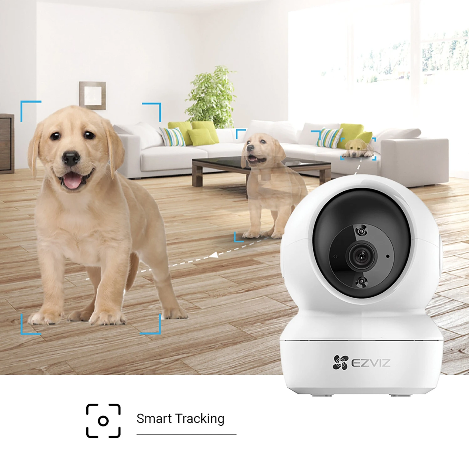 EZVIZ C6N 4MP Smart Indoor Smart Security PT Cam, With Motion Tracking - White 4 EZVIZ C6N 4MP Smart Indoor Smart Security PT Cam, With Motion Tracking - White - Image 4