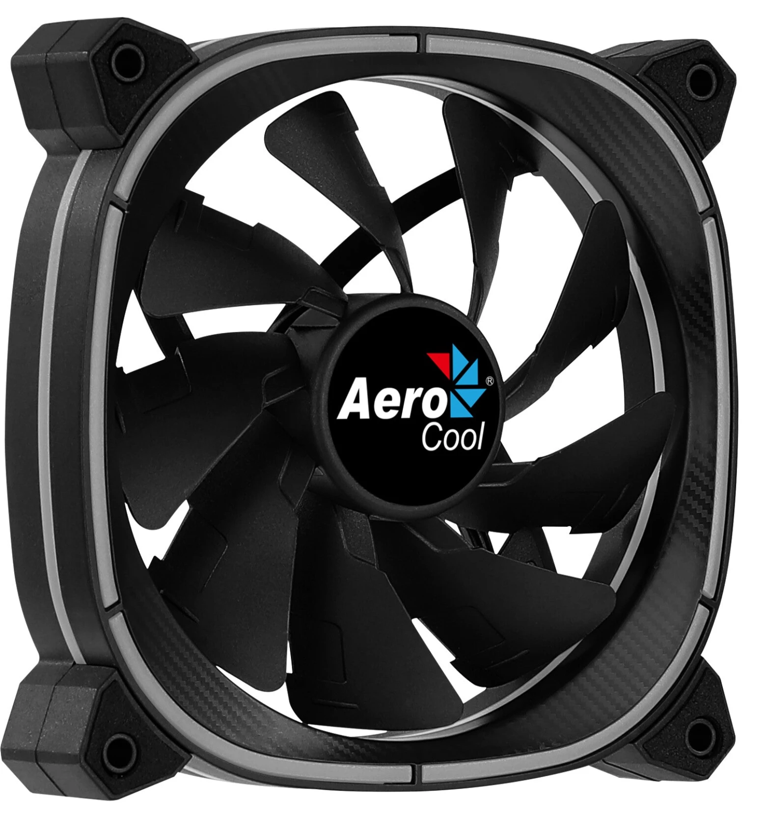 Aerocool ASTRO12 PC Fan 12cm LED RGB Antivibration 6 Pins Black 2 Aerocool ASTRO12 PC Fan 12cm LED RGB Antivibration 6 Pins Black - Image 2