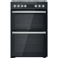 Hotpoint HDM67G9C2CSB/UK Cooker Freestanding Cooker Electric Gas Black A