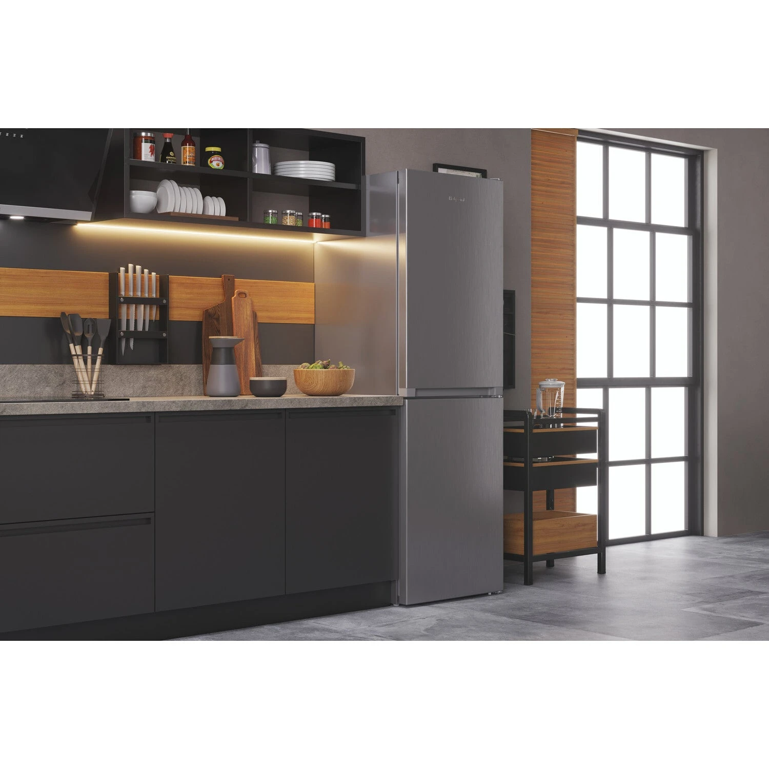 Hotpoint HTFC8 50TI1 X 1 Fridge-freezer Freestanding 322 L F Graphite 11 Hotpoint HTFC8 50TI1 X 1 Fridge-freezer Freestanding 322 L F Graphite - Image 11